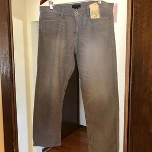 Banana Republic grey corduroy pants Size 31P NWT